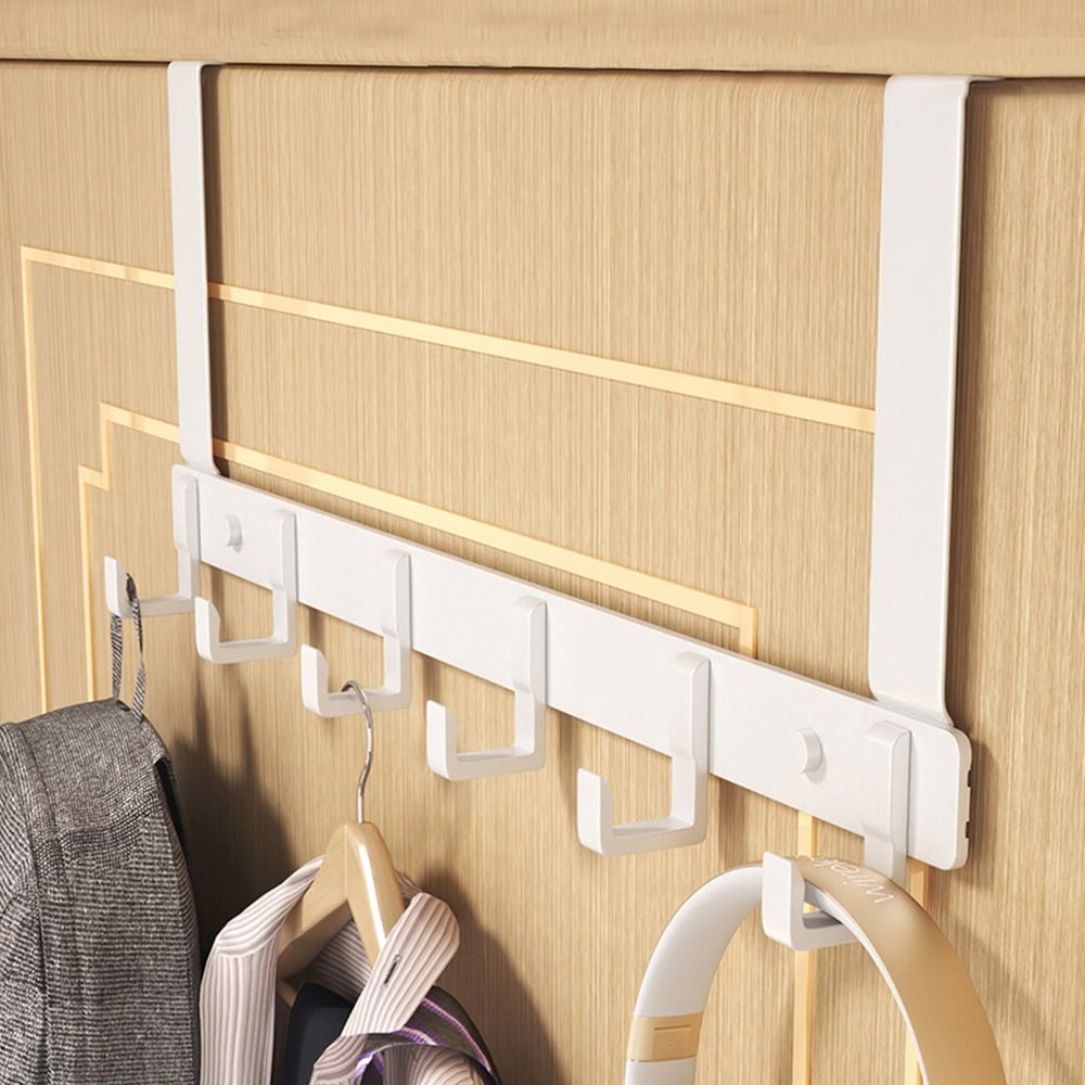 Kitchen Appliances Rack - السنانير فوق الباب 6 السنانير الملابس