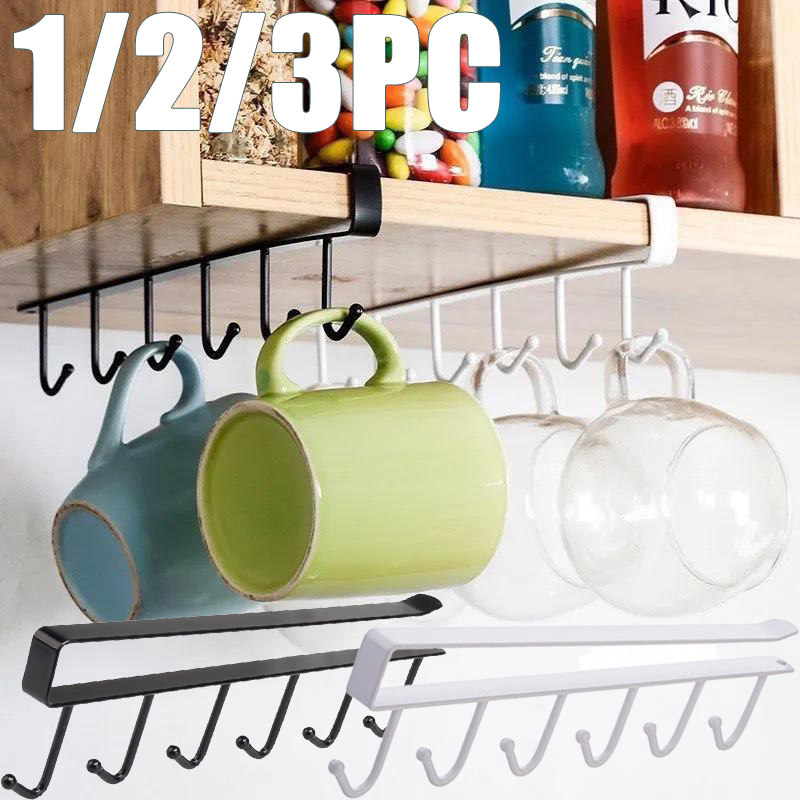 Kitchen Appliances Rack - 1/2/3 قطعة 6 السنانير خزانة المطبخ