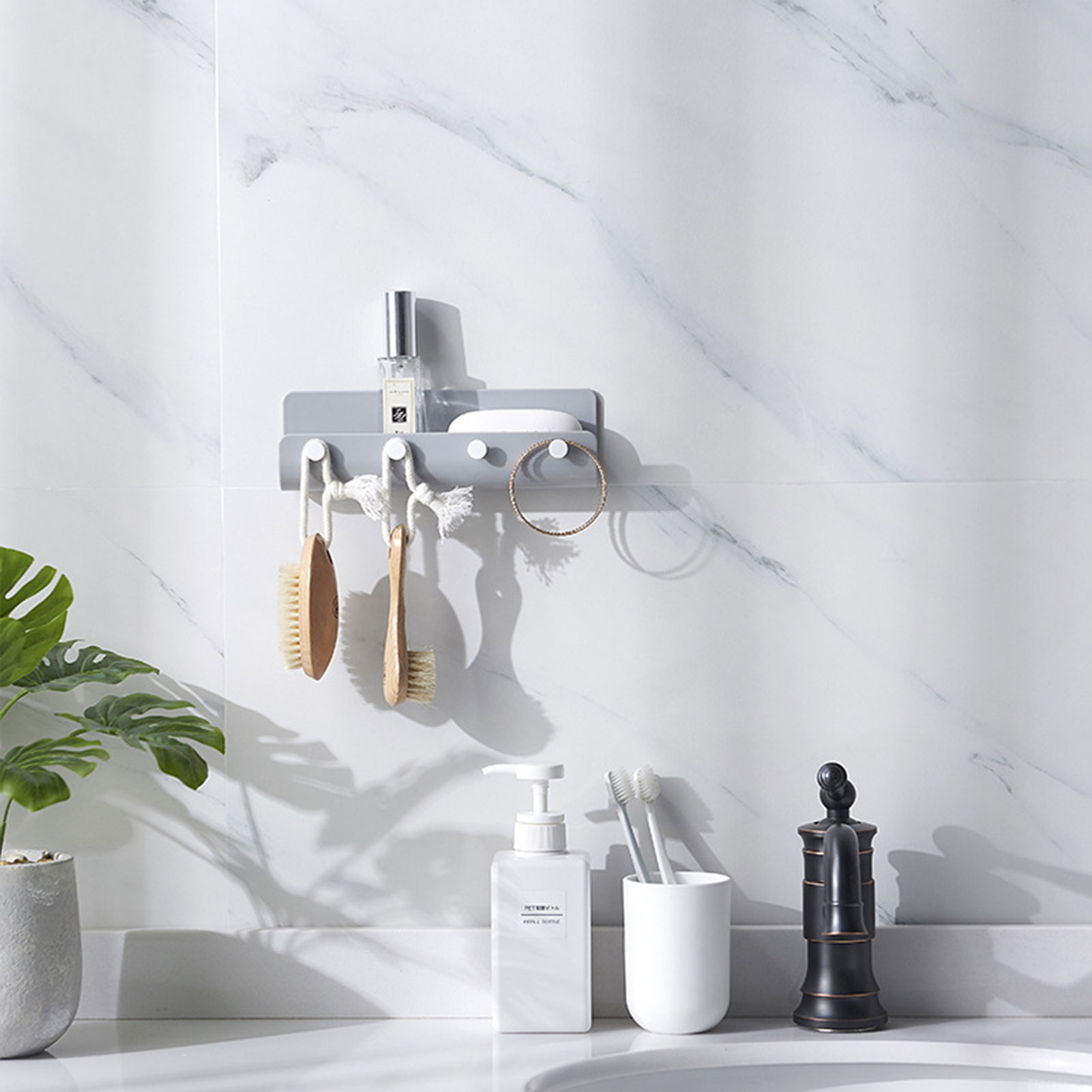 لاصق معلق مفتاح حامل الحائط ال - مراجعة Kitchen Appliances Rack وسعره