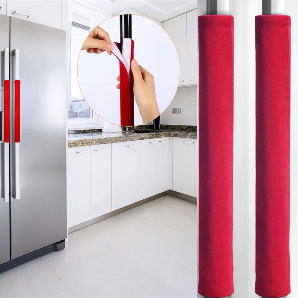 2 قطعة/المجموعة غطاء مقبض باب  - مراجعة Kitchen Appliances With Red Knobs وسعره