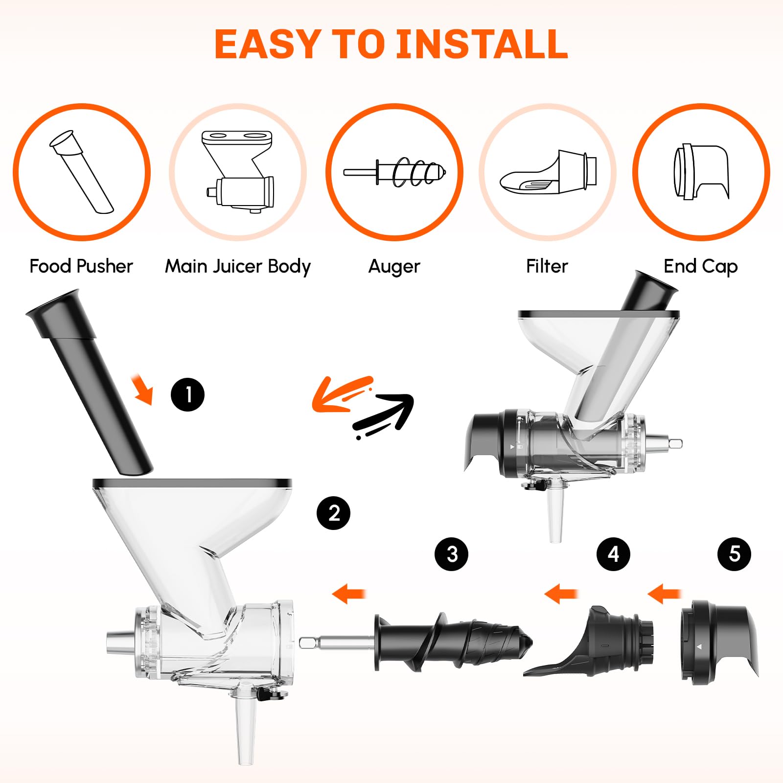 ملحق عصارة بالضغط البارد البطي - مراجعة Kitchen Appliances Germany وسعره